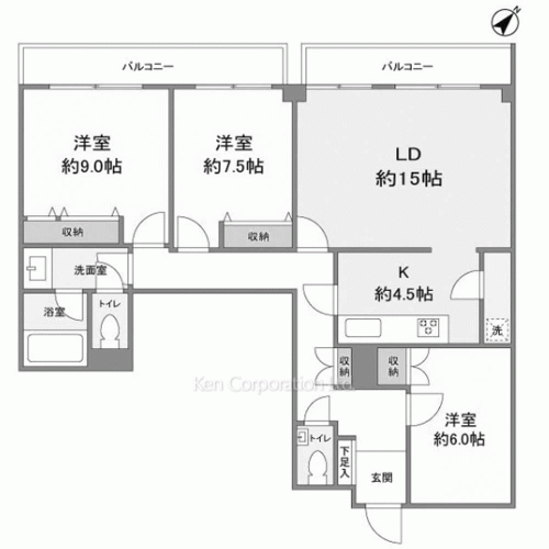 トーカンマンション南青山の写真 間取り