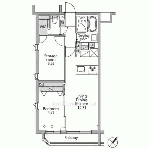 イプセ代々木レジデンスの写真 間取り