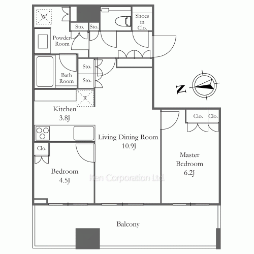 WORLD TOWER RESIDENCE(ワールドタワーレジデンス)の写真 間取り