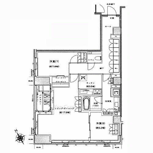プレミスト南青山の写真 間取り