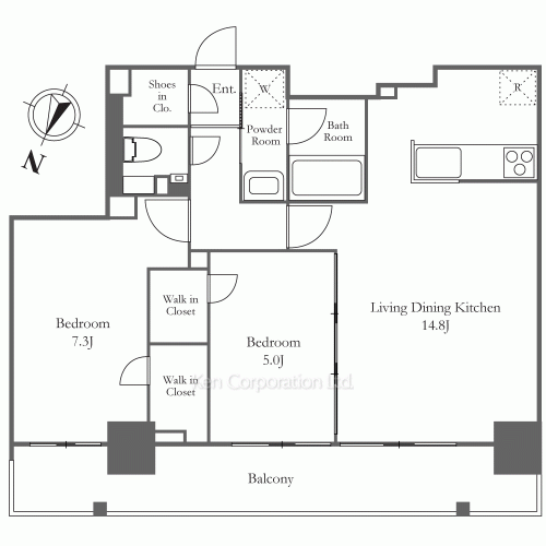 ジオエント白金台の写真 間取り