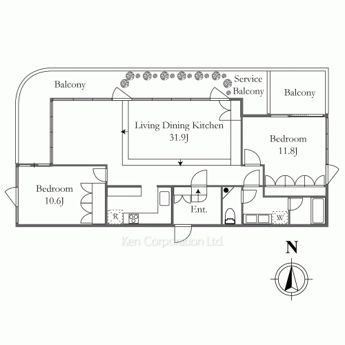 THE GRANDUO GAKUGEIDAIGAKUの写真 間取り