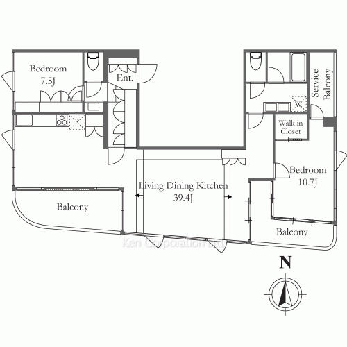 THE GRANDUO GAKUGEIDAIGAKUの写真 間取り