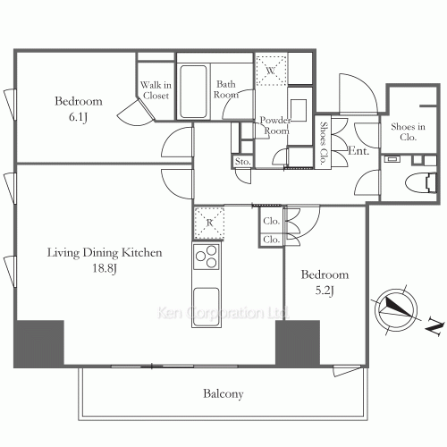 ルフォンプログレ北新宿の写真 間取り