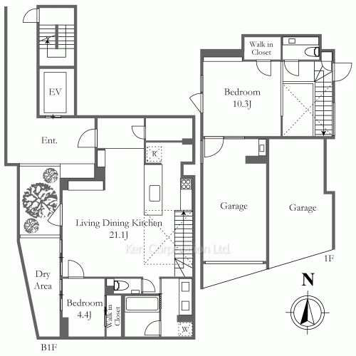 THE GRANDUO KAMIMEGUROの写真 間取り