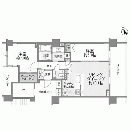 サンフル芝浦キャナルオーパスの写真 間取り