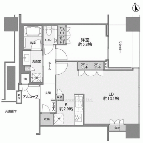 白金ザ・スカイの写真 間取り