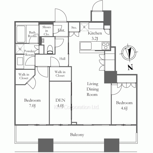 パークシティ大崎 ザ タワーの写真 間取り