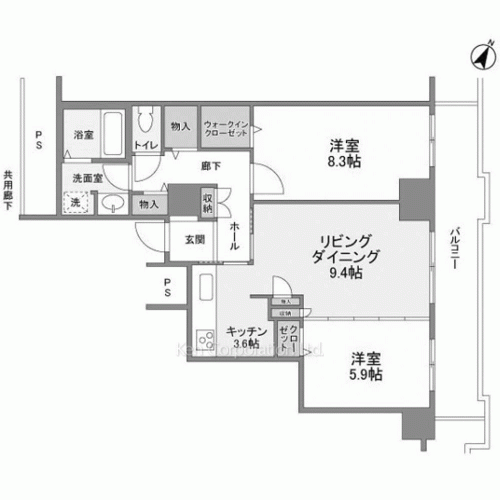 トルナーレ日本橋浜町の写真 間取り