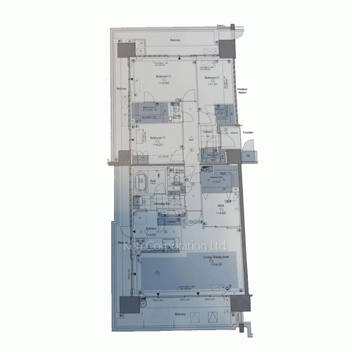 HARUMI FLAG SEA VILLAGEの写真 間取り