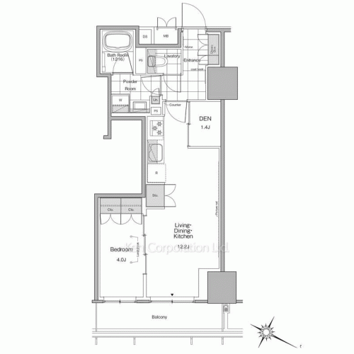 ルフォンプログレ北新宿の写真 間取り