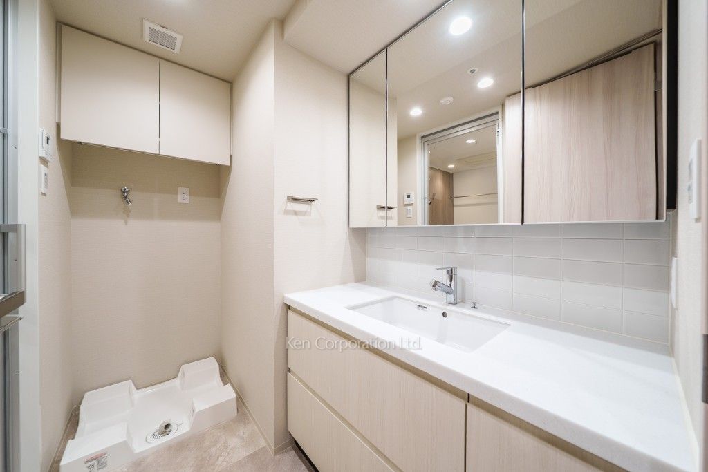 JIYUGAOKA MUSE SQUARE THE RESIDENCEの写真 パウダールーム ※14階の同じ間取タイプを撮影。仕様が異なることがあります。