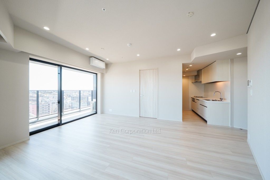 JIYUGAOKA MUSE SQUARE THE RESIDENCEの写真 居室（LDなど） ※11階の同じ間取タイプを撮影。仕様が異なることがあります。