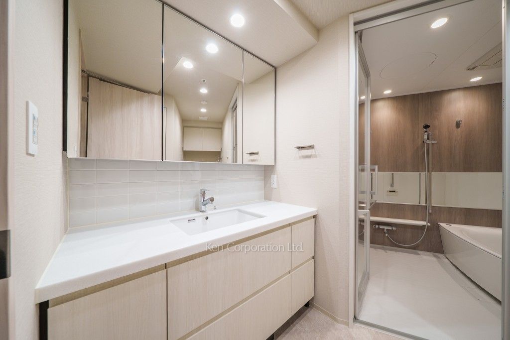 JIYUGAOKA MUSE SQUARE THE RESIDENCEの写真 パウダールーム ※11階の同じ間取タイプを撮影。仕様が異なることがあります。