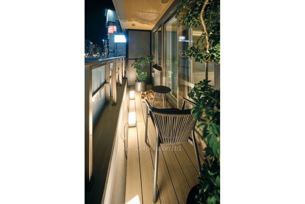 パークコート恵比寿の写真 バルコニー　※家具家電付　MODEL ROOM