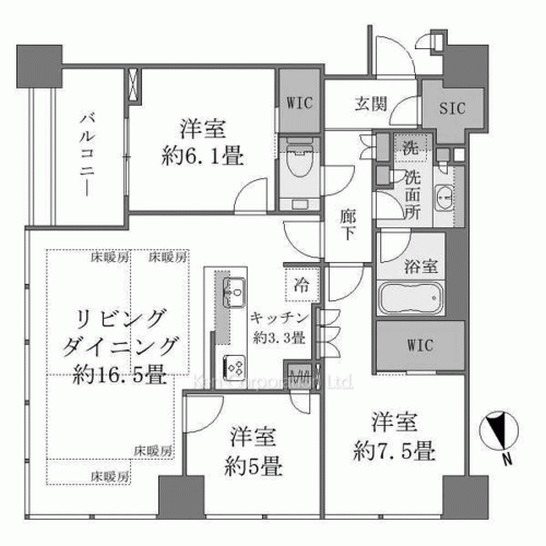 白金ザ・スカイの写真 間取り