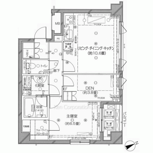 ピアース東京グレイスタワーの写真 間取り