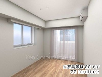 代々木公園パークホームズの写真 マスターベッドルーム　※家具等はＣＧです