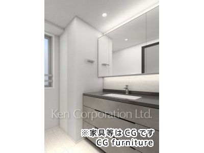 代々木公園パークホームズの写真 パウダールーム　※家具等はＣＧです