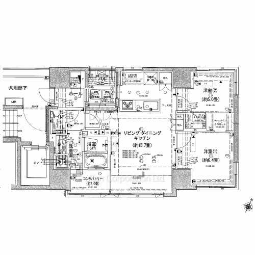 ブラントン日本橋小伝馬町の写真 間取り