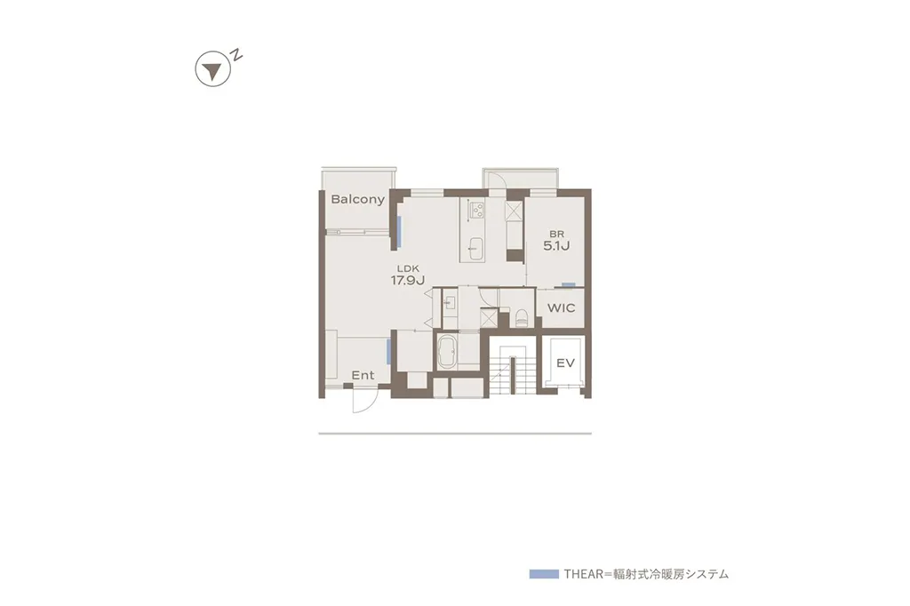 THE GRANDUO FUTAKOTAMAGAWA 202 間取図