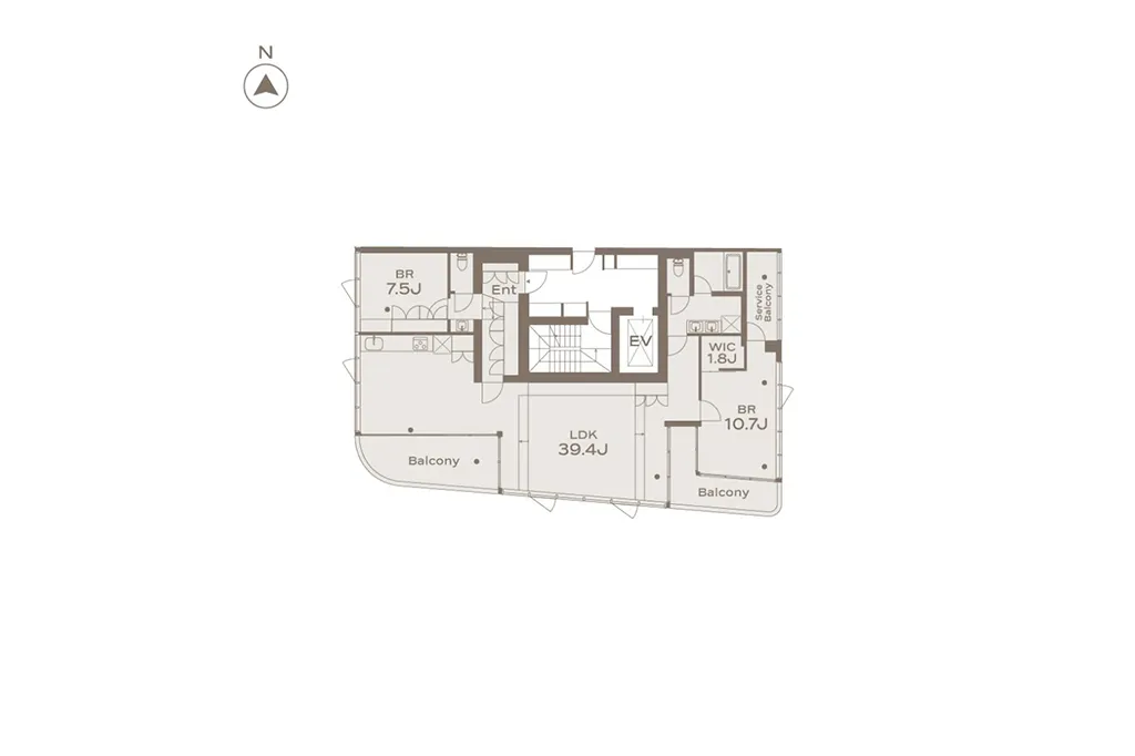 THE GRANDUO GAKUGEIDAIGAKU 202 間取図
