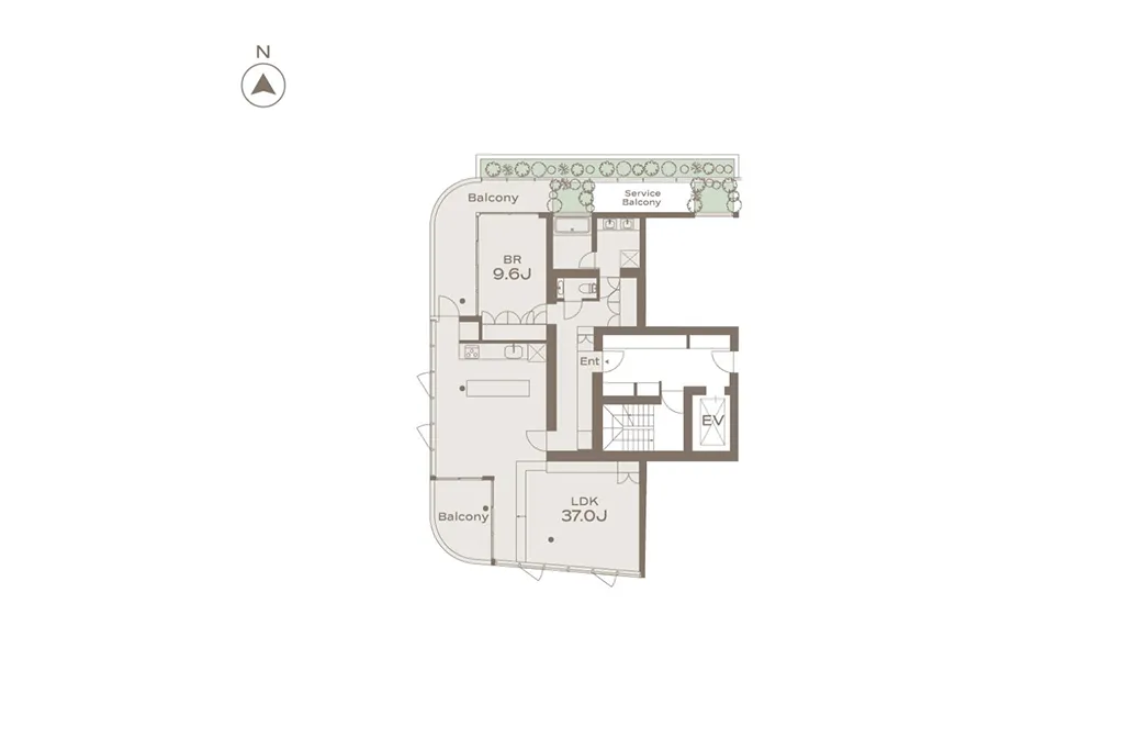 THE GRANDUO GAKUGEIDAIGAKU 301 間取図