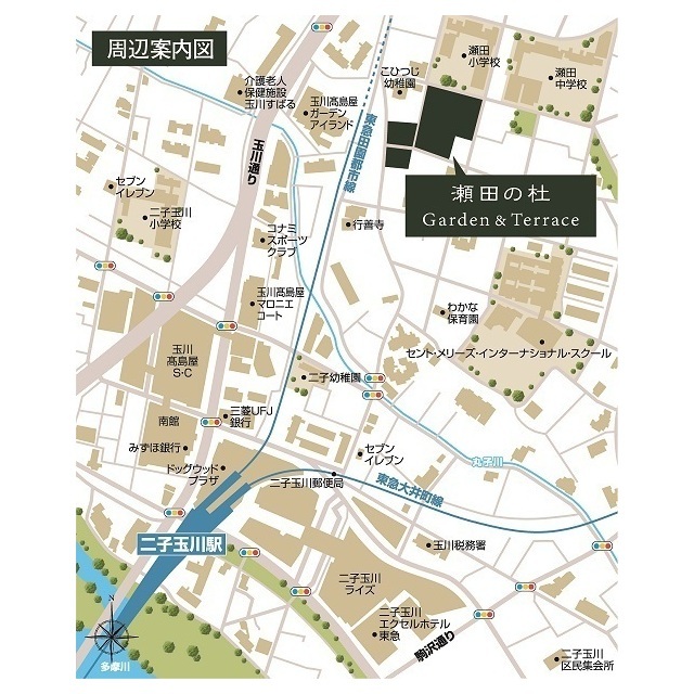 瀬田の杜ガーデン＆テラス 地図